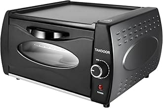 TAIMIKO Tandoor Oven Mini Pizza Chapati Roti Lahmacun Manakish Pizza Oven Tandoori Takeaway Electric Bread Maker Top Plate With Glass,Accessories