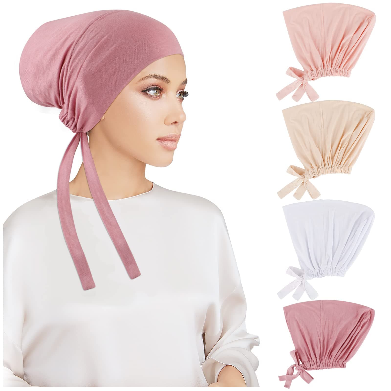 4 Pcs  Hijab Undercaps
