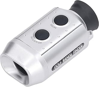 Golf Rangefinder with Slope, 7X Magnification, 1000 Yard, Battery Powered, Green & Normal Modes, UV Protected Ruby Coated Optics, Automatic Distance Display