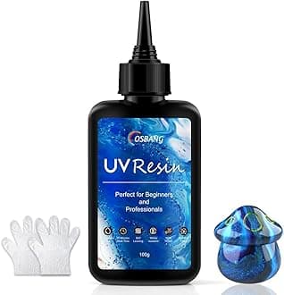 100g UV Resin, Crystal Clear for Beginners and Professionals, UV Resin Hard Type Kit for Jewelry Making, DIY Craft, Decor