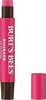 Burt's Bees Lip Shimmer for Women, Rhubarb, 0.09 Ounce