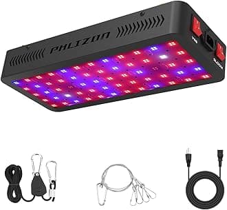 Phlizon Newest 600w led factory grow light full spectrum double light switch factory for indoor plants and veg flower- 600w