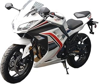 X-PRO Roadster 250 6 Speed Motorcycle EFI Fuel Injection Dirt Bike Bike Street Bike Motorcycle Assembled in Crate (White)