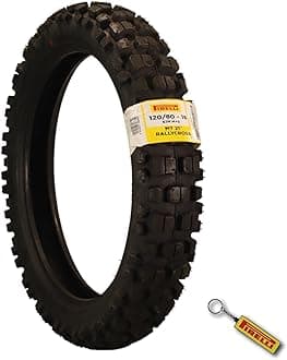 Pirelli MT 21 Rallycross 120/80-18 Rear Motorcycle Tire - DOT Approved, Dual-Sport/Enduro, Aggressive Tread for Off-Road & Rally, High-Performance Grip, Fits Adventure & Dirt Bikes with Keychain