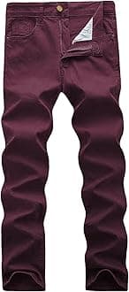 WULFUL Men's Slim Fit Skinny Stretch Comfy Jeans Denim Pants