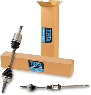 TRQ Front Driver and Passenger Side CV Axle Assembly Set 2 Piece Compatible with 2009-2014 Nissan Maxima
