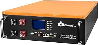 48V 150Ah LiFePO4 Deep Cycle Cabinet Battery - 6000+ Cycles, 10-Year Lifetime, Built-in BMS & LED Monitor, Ideal for RV, Solar, Marine, Off-Grid, and Overland Applications.