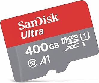 SanDisk Ultra 400GB microSDXC Memory Card + SD Adapter with A1 App Performance up to 100MB/s, Class 10, U1