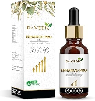 Dr Vedic 100% Pure & Natural Enhance-Pro Oil For Male | Natural Size Growth Formula, 30ml (E Pro Oil)