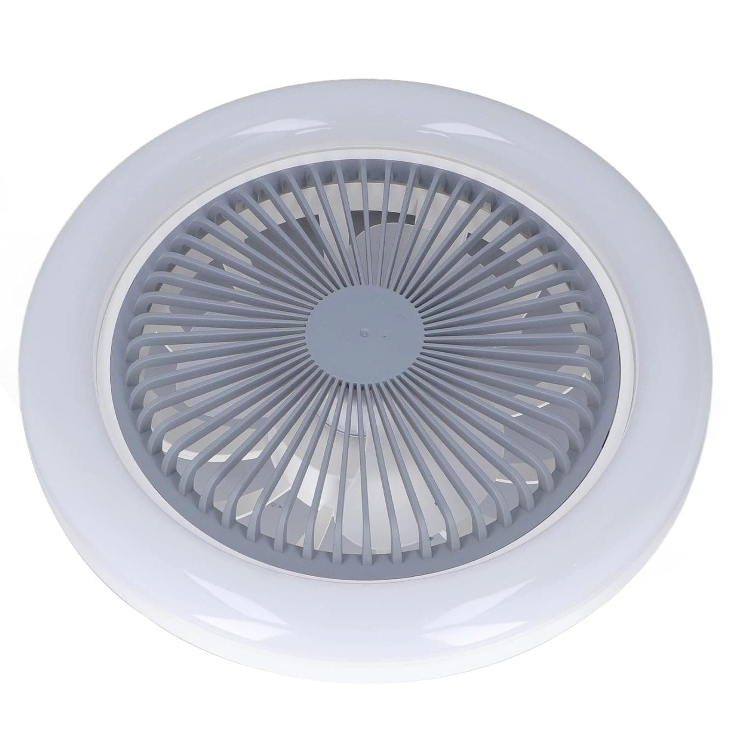 wowobjects® Ceiling Fan with Lights, 10in Small Enclosed Mini Ceiling Fan with Light for Kids Bedroom Living, E27 30W Silent Low Profile LED Fan Lamp