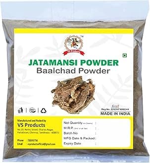 VS Products Jatamansi Powder, 150g, Baalchad, Nardostachys Jatamansi, Balchar, Sambul Lateeb Powder For Hair And Skin, 150g