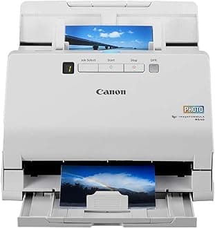 imageFORMULA RS40 Photo & Document Scanner | Double-sided Scanning with USB for Home & Office | With Auto Photo Fix & Red Eye Correction | With Canon CaptureOnTouch Software