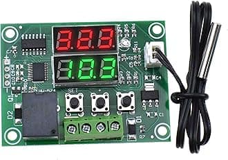 XH-W1219 DC 12V Dual LED Digital Display Temperature Controller Regulator Switch Control Relay NTC Sensor Module