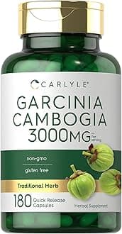 Carlyle Garcinia Cambogia Extract | 180 Capsules | Non-GMO, Gluten Free Supplement