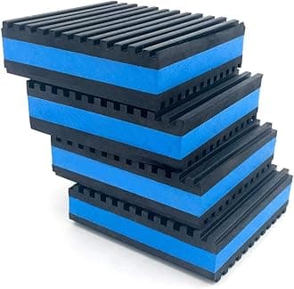 Air Jade 4 Pack Rubber Anti-Vibration Pads, 2 x 2 x 7/8 inches Heavy Duty EVA Vibration Isolation Pads Mats for HVAC, Washers, Compressors, Treadmills, Air Conditioner