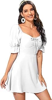 Aahwan Women's & Girls' Black Solid Ruched Detail A-line Mini Dress