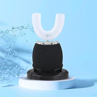 Electric Tooth Brush, Effective Teeth Whitening, Soft Bristles, Portable And Rechargeable Toothbrush, Advanced U-Shaped Gum Massager For Adults, 360° Mouth Cleansing & Whitening, Black Colour