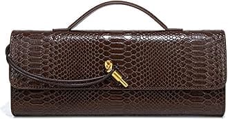 Trendy Woven Evening Clutch Purses Women Underarm Shoulder Handbag Cute Satchels Crossbody Purse PU Leather Wallet