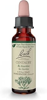 Bach Original Flower Remedies, Centaury (Non-Alcohol Formula) - Be Assertive - Natural Homeopathic Flower Essence for Emotional Balance - Vegan, Gluten Free, Sugar Free - 10mL Dropper
