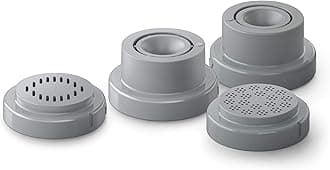 Philips Kitchen Appliances Philips Compact Pasta Maker 4-in-1 Accessory Shape Kit, Pappardelle, Tagliatelle, Angel Hair and Lasagna, Easy Clean, Homemade Pasta, Gray (HR2484/00)