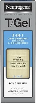 NeutrogenaT/Gel 2 in 1 Anti-Dandruff Shampoo and Conditioner (1x 150ml), Shampoo and Conditioner to Help Fight Dandruff From First Wash, Haircare for Soft and Shiny Healthy-Looking Hair and Scalp