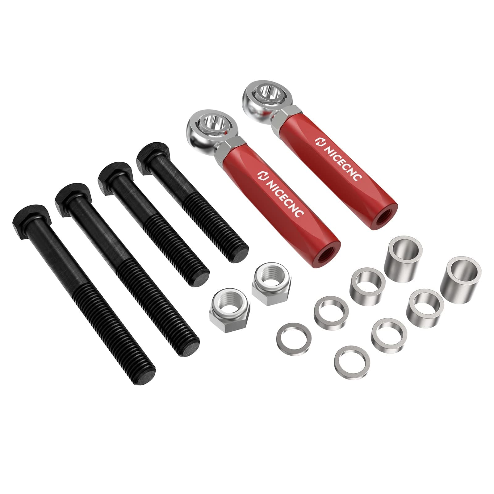 NICECNCMaximum Power Bump Steer Kit Manual Rack Adjustable outer tie-rod ends Compatible with Ford Mustang GT V8 Roush & Saleen Vehicles 1979-1993
