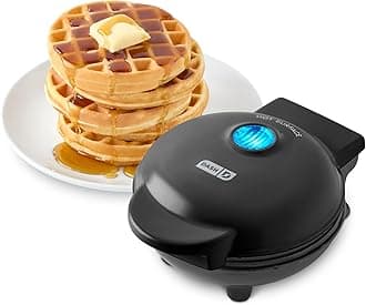 Black : Dash DMW001BK Mini Waffle Maker, Black