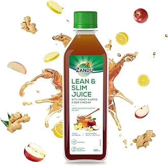 Zandu Lean & Slim Juice: Use the Power of this Wellness Drink to Experience Array of Health Benefits| Helpful in Maintaining a Healthy Weight & Boosts Metabolism (Pack of 500 ml)