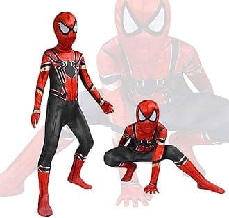 GUSTAVE® Spiderman Costume Set for Kids, 3D Prints Spider Man Bodysuit, Super Hero Cosplay for 3-12 Years Boys Girls, Party Halloween Christmas Gifts
