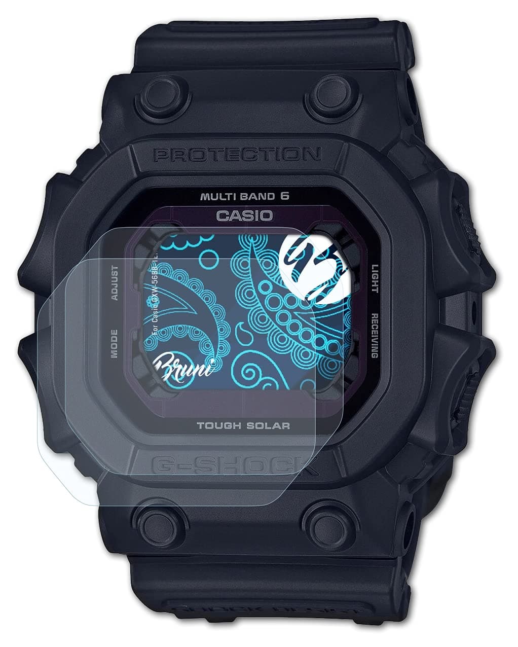 BruniBruni Screen Protector compatible with Casio GXW-56BB-1ER Protector Film, crystal clear Protective Film (2X)