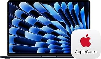 Apple 2024 MacBook Air 15-inch Laptop with M3 chip: 16GB Memory, 512GB Storage; Midnight with AppleCare+ (3 Years)