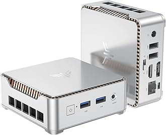 KAMRUIEssenx E2 Mini PC, 12th Gen Alder Lake- N97(up to 3.6GHz), 16GB DDR4 RAM 1TB M.2 SSD, Mini Computer Support 4K Display/USB3.0/WiFi/BT/Gigabit Ethernet Mini PC Home/Office