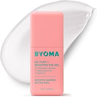 BYOMA De-Puff + Brighten Eye Gel - Lightweight Gel Eye Cream for Dark Circles...
