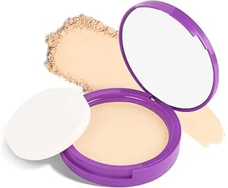Longwear Compact with Castor Oil & Vitamin E | PressedSetting Powder with UV Protection | Matte & Long Lasting | 9gm - 02 Beige
