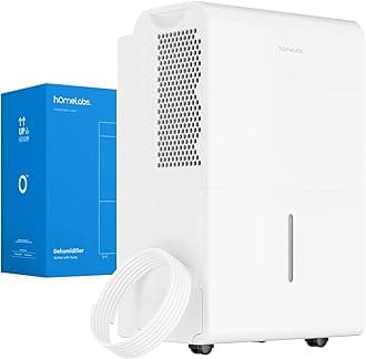 Dehumidifier for Home, Office, Basements with Powerful Moisture Removal, Humidity Control, Auto Shut-off, Quiet Operation - 7,500 Sq Ft Wi-Fi with Pump (50 Pint MAX 120 Pint at 95°F, 90% RH)