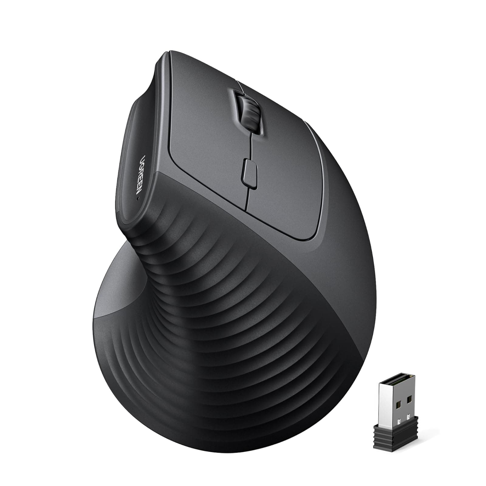 2.4G Mouse Wireless Vertical Ergonomic Mouse, Adjustable DPI Office Cordless 6 Buttons, Computer Mouse with 1000/1600/2000/4000 DPI for Windows/Mac OS etc