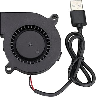 GDSTIME 50mm USB Fan, 50mm x 15mm Blower 5V DC Brushless Cooling Fan