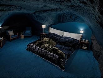 SOLARONKorean Super Thick Heavy Weight Mink Blanket (King, Bear and Cubs Blue)