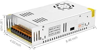 AC100-240V to DC5V60A Max300W Switching Power Supply Device Transformer Adapter Converter for LED Strip/String/LED Matrix,CCTV Camera,Security System,Radio,Cats