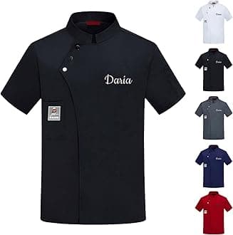 CustomCustom Chef Coat Men Women Personalized Text/Logo Embroidered Shirt Chef Jackets Personalized Work Jacket Shirt Uniform