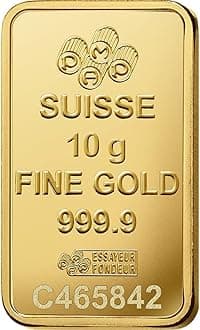 24k Gold Bar .9999 Pure with Assay Certificate from Veriscan AU (Gold, 10 Gram)