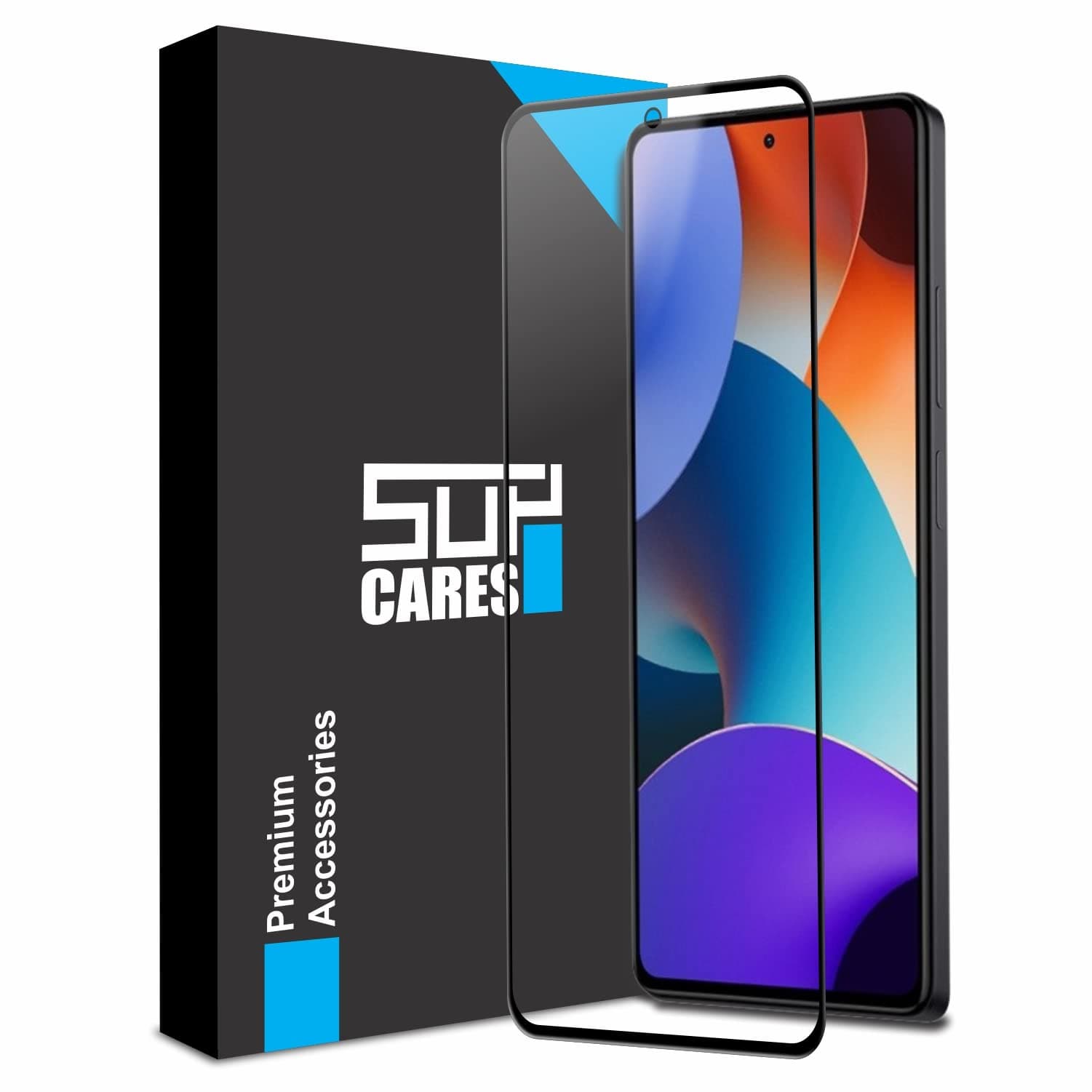 Tempered Glass for Redmi Note 12 Pro Plus, Redmi Note 12 Pro and Poco X5 Pro (6.67 Inch) With Installation Kit | Military-Grade Gorilla Screen Protector | Edge to Edge Coverage | Black