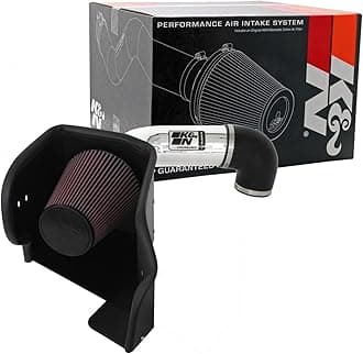 K&N Cold Air Intake Kit: Increase Acceleration & Towing Power, Guaranteed to Increase Horsepower up to 10HP: Compatible with 5.7L, V8, 2009-2019 Dodge/RAM (1500, 2500, 3500, 1500 Classic), 77-1561KP