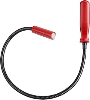 24-Inch Flexible Magnetic Pick-Up Tool and Bendable Grabber, 4-Lb Lifting Capacity | Perfect to Retrieve Metal Fasteners and Objects in Hard-to-Reach Areas, Tight Spaces, or Around the Corners