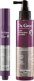 Dr. Groot Thickening Scalp Serum and Calming Tonic Set for Hair Loss – Clinical Results with Biotin and Rosemary for Hair Thinning, Shedding, Scalp Repair and Treatment