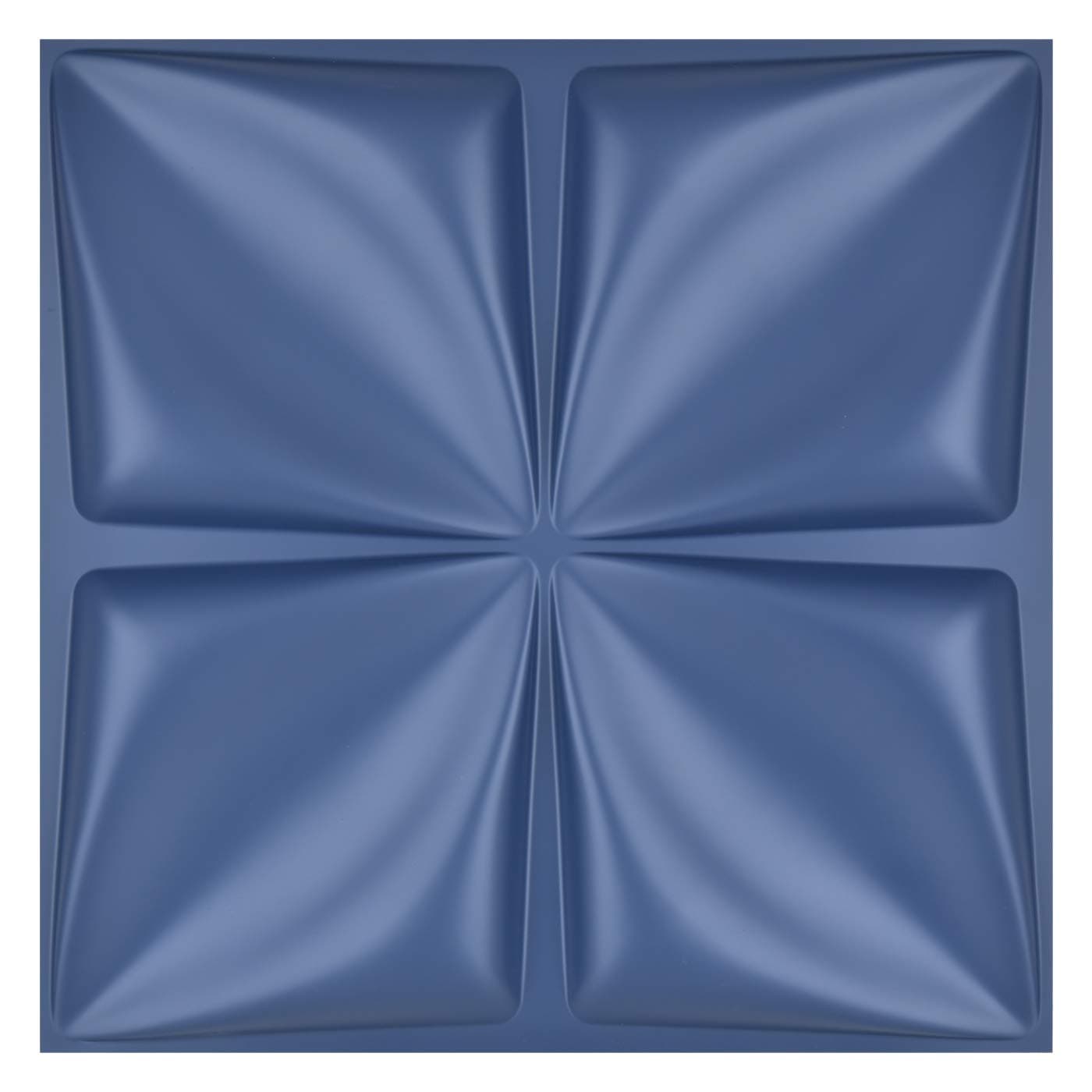 Art3d Navy Blue 3D Wall Panel PVC Flower Design Cover 3 Sq Meter, for Interior Wall Decor in Living Room, Bedroom, Lobby, Office, Shopping Mall