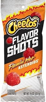 Cheeto Flavor Shots Flamin Hot Asteroids Flavored Corn Puffs Made With Real Cheese 20 Count