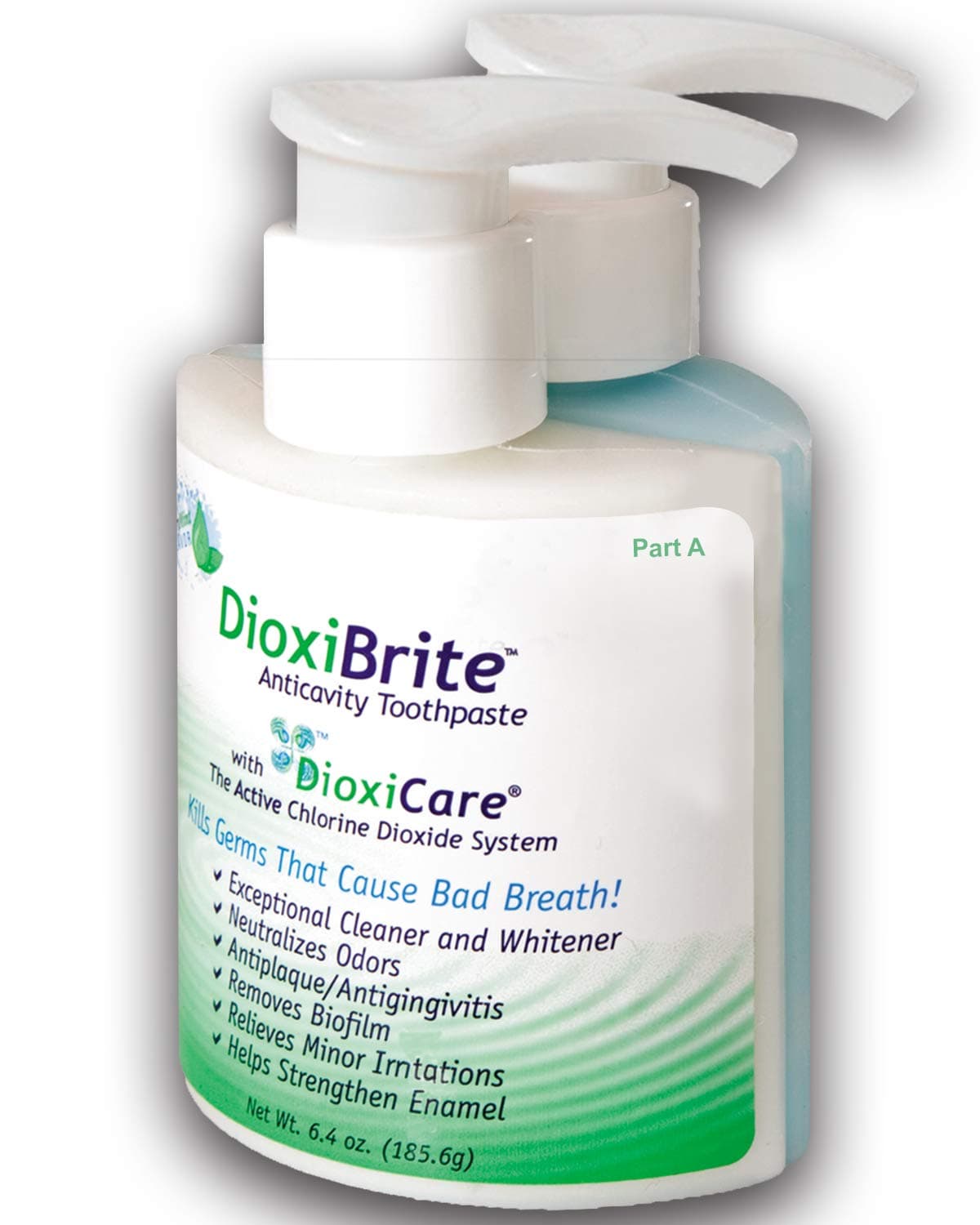 SDC - DioxiBrite 2-Component Toothpaste with Fluoride, 1-Pack | Mouth Freshening and Teeth Whitening Formula | Fights Plaque and Gingivitis | Prevents Cavities | Soothes Sore Gums | Berry/Mint Flavor