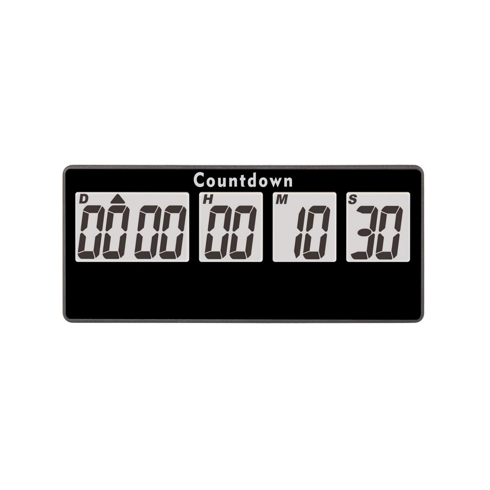 Jayron Retirement Timer 9,999 Days Digital Countdown Clock Loud Alarms,Magnet Adsorption Stopwatch Timer Battery Operated Replaceable,for Event Reminder Pregnancy Wedding (Black)