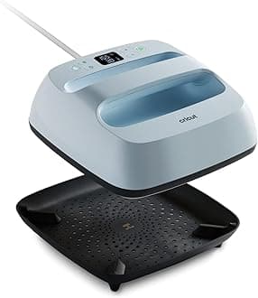 EasyPress 3 | 22.5 cm x 22.5 cm (9 inches x 9 inches) | Precise Temperature Control up to 205 °C (400 F) | Bluetooth® Technology Heat Press for Iron-On (HTV), Infusible Ink and Sublimation